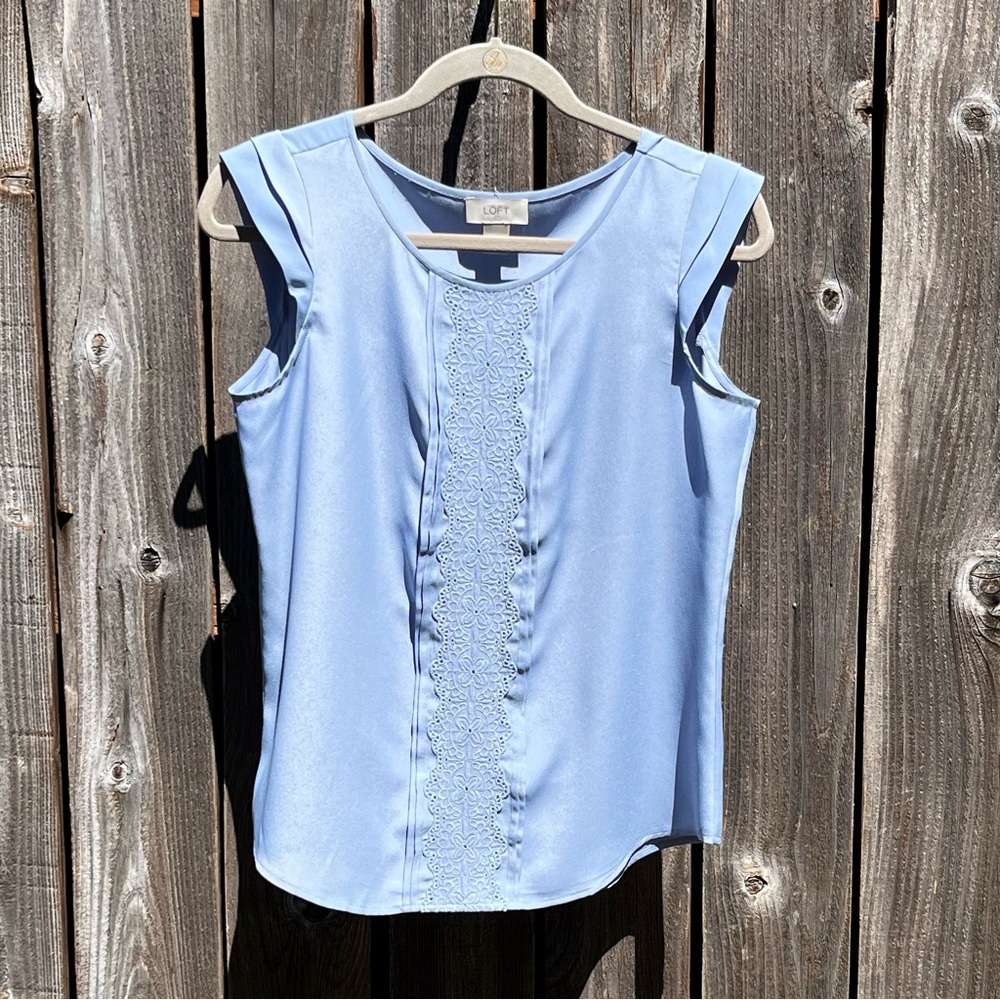 Loft blue top size small